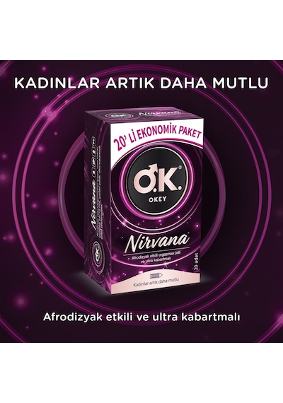 Okey Nirvana Prezervatif 60'lı
