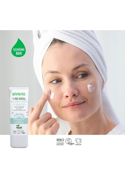 %100 Doğal Yüz Kremi Yaşlanma Karşıtı Aydınlatıcı Yenileyici Canlandırıcı 30 Ml