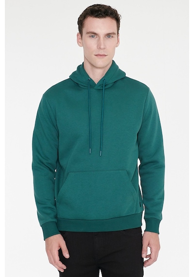 AC&Co / Altınyıldız Classics Erkek Koyu Yesıl Standart Fit Pamuklu Kapüşonlu Sweatshirt Koyu Yeşil AC&Co / Altınyıldız Classics Erkek Koyu Yesıl Standart Fit Pamuklu Kapüşonlu Sweatshirt Koyu Yeşil
