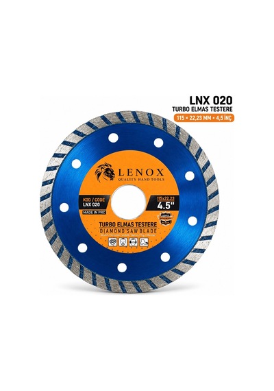 Lenox Lnx020 115 22,23 Mm Turbo Elmas Testere 4,5 Inç