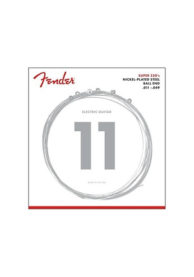 Fender 0730250408 Super 250 Nickel Plated Steel Elektro Gitar Tel