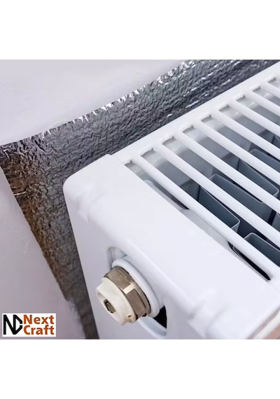 Petek Arkası Isı Yalıtım Levhası 5 Adet 75x50 Cm 5 Mm Kalınlık Kalorifer Radyatör Arkası Folyo