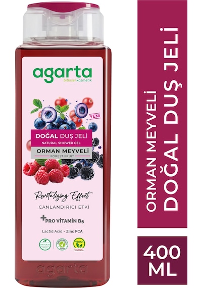 Doğal Orman Meyveli Duş Jeli 400 Ml Ahududu