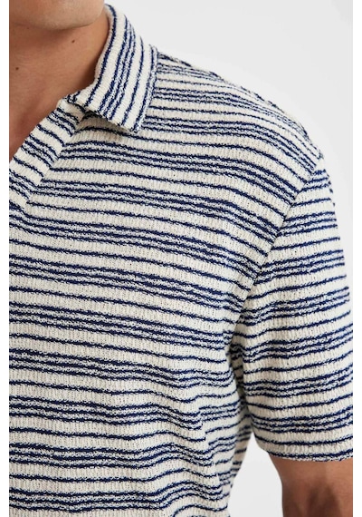 DeFacto Regular Fit Triko Kısa Kollu Polo Tişört D4818AX24SMNV46