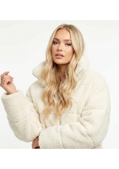 Ribana Classic Kadın Ekru Yüksek Yaka Trend Astarlı Kuzu Şişme Peluş Kumaş Kısa Mont 2283 Ekru Ribana Classic Kadın Ekru Yüksek Yaka Trend Astarlı Kuzu Şişme Peluş Kumaş Kısa Mont 2283 Ekru
