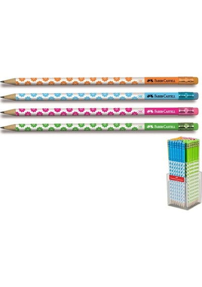 Faber-Castell Flowers Silgili Kurşun Kalem 72 Li 119412