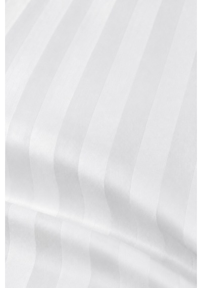 Çizgili Saten Çarşaf Takımı Seti Lastikli Yumuşak & Parlak Tek/çift/battal Boy 30 Cm Yükseklik Beyaz