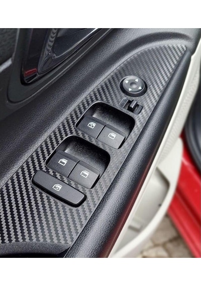 Hyundai Bayon İç Trim Karbon Folyo Kaplama Set Ayna Katlama Butonlu