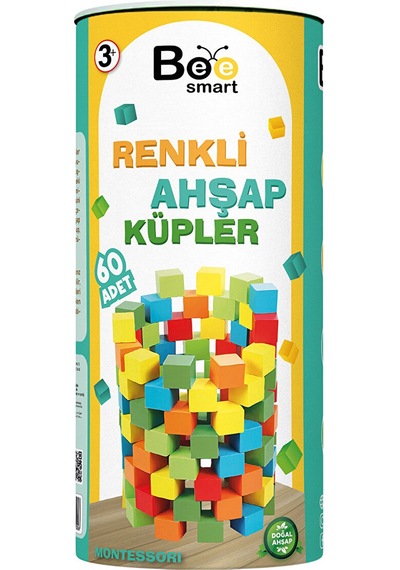 Bee Smart Renkli Ahşap Küpler