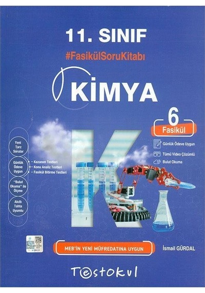 11.Sınıf Kimya Fasikül Soru Kitabı Test Okul Yayınları