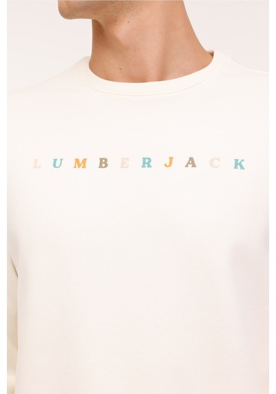Lumberjack Ml Week 16wk1003 4pr Ekru Erkek Sweatshirt 000000000101888073 Bej-antrasıt Bej - Antrasıt