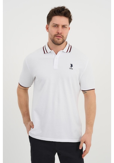 Alexander Gardi Alexandergardı Polo Yaka Düğme Detaylı T-shirt Beyaz