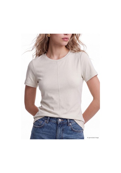 Lcw Vision Bej Soft Touch Peplum Bluz
