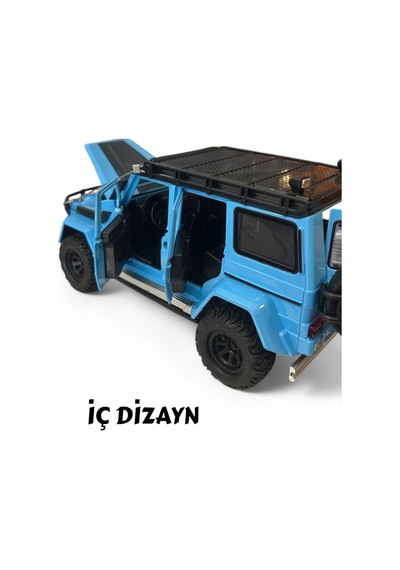 Çek Bırak Işıklı Ve Sesli Off Road Jeep 23 Cm Çekme Halat İpli Metal Kasa Açılabilir Kapılar 31623693