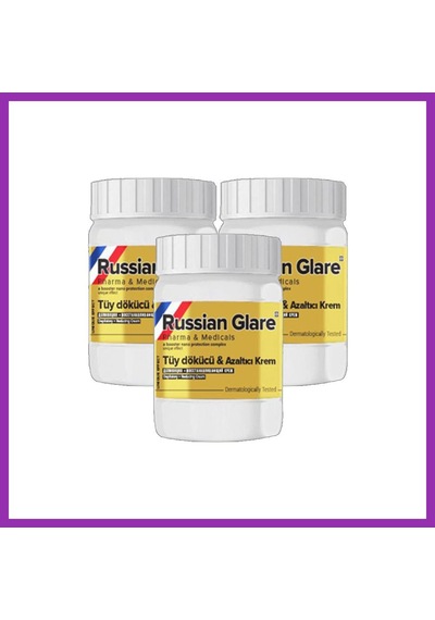 Bezos Glegnd Russ Glare Tüylere Krem Nano 3 Adet X 50 Ml Russ Merhemi Bty