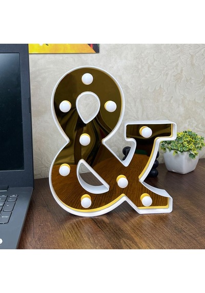 Dekoratif Led Işıklı 3d And Büyük Boy Organizasyon Doğum Günü Kutlama