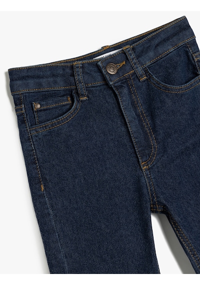 Koton Ayarlanabilir Lastikli Pamuklu Denim Pantolon Dark Indıgo 5skb40016td Koyu İndigo Koton Ayarlanabilir Lastikli Pamuklu Denim Pantolon Dark Indıgo 5skb40016td Koyu İndigo