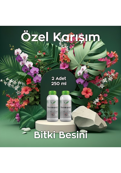Bitki Besini İkili 250 Ml 2 Adet Hızlı Etkili Genel Bakım Ve Canlandırma Kürü 250 ML