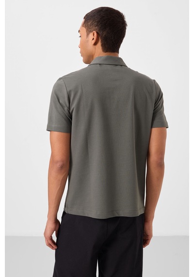 Tommylife Standart Fit Basic Polo Yaka 2li Paket Siyah-çağla Erkek T-shirt - 87748 Siyah Yeşil