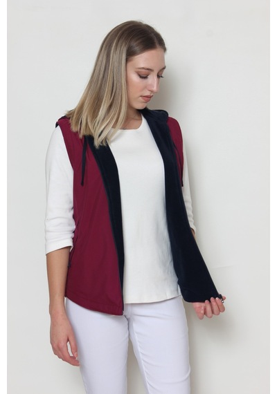 Cottoncool Kadın Içi Polar Yelek Bordo