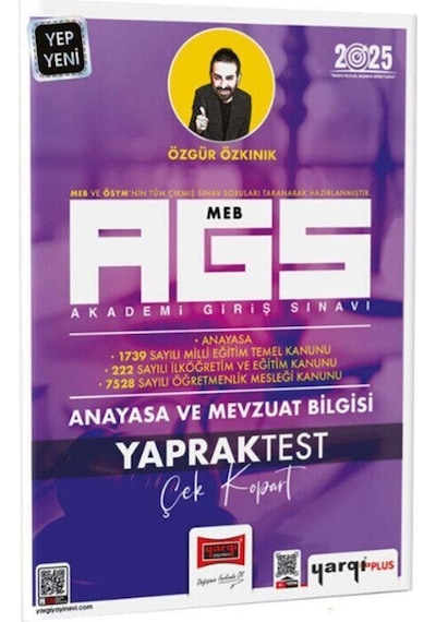 Yargı Yayınları 2025 Meb Ags Anayasa Ve Mevzuat Bilgisi Çek Kopart Yaprak Test