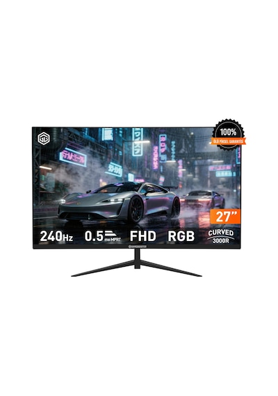 Gamebooster Lyris Ff24 27'' 0.5 Ms Full Hd Curved 240 Hz Oyuncu Monitörü Gb-27m1f240cfmr