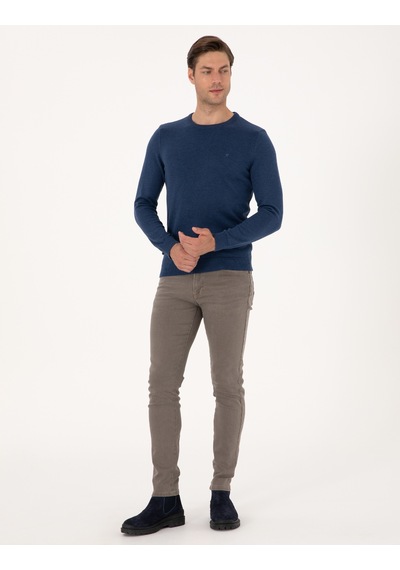 Pierre Cardin Erkek İndigo Melanj Kazak /triko 50315509-vr155 İndigo Melanj