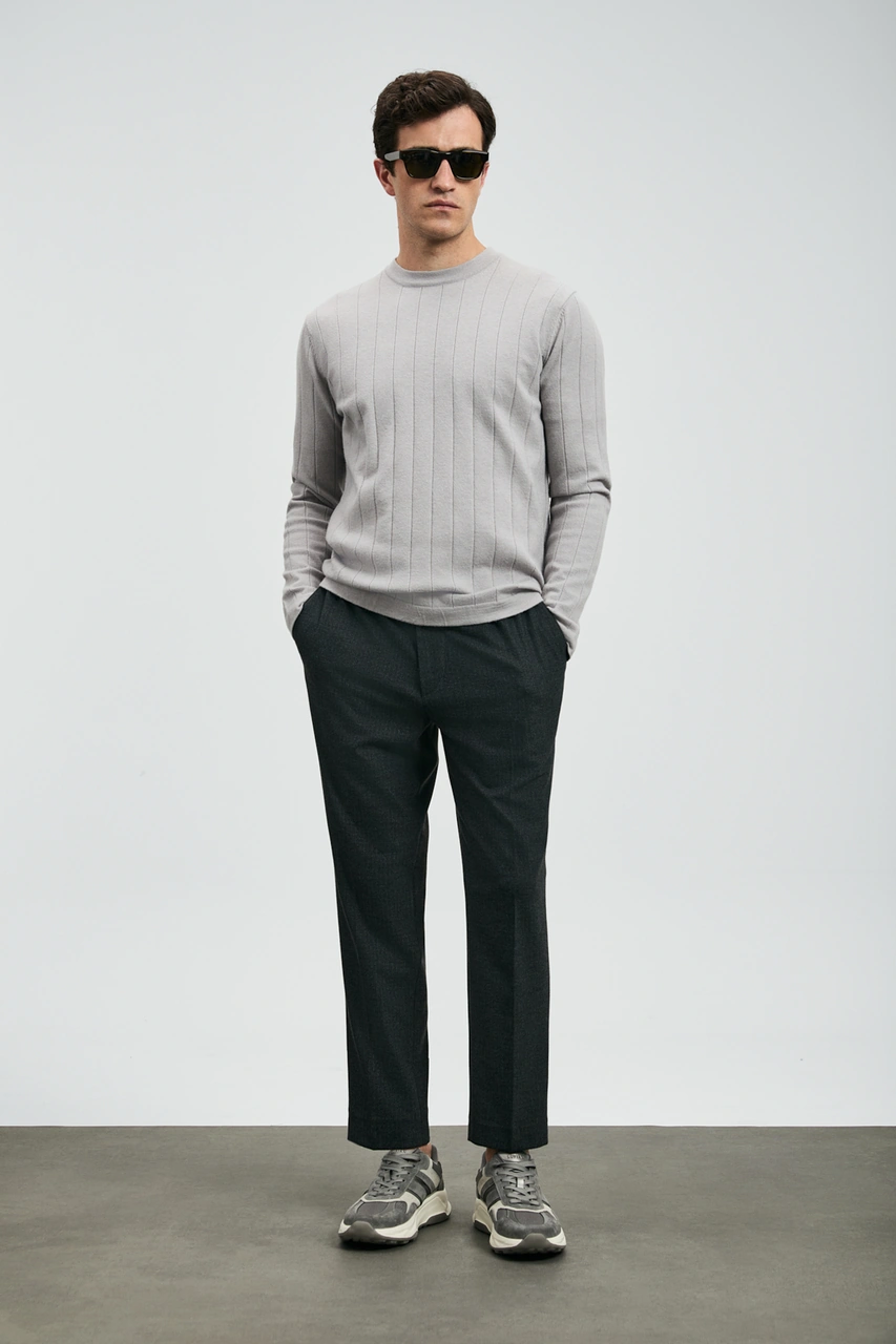 Lufian Maxıma Smart Erkek Chino Pantolon Slim Fit Antrasit Antrasit 112190331100110 Antrasit