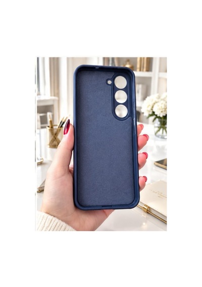 Tecno Spark 40 Pro İle Uyumlu 360 Derece Dönebilen Kalın Metal Magsafe Halka Stantlı İçi Kadife Korumalı Ultra Lüx Premium Silikon Kılıf Lacivert