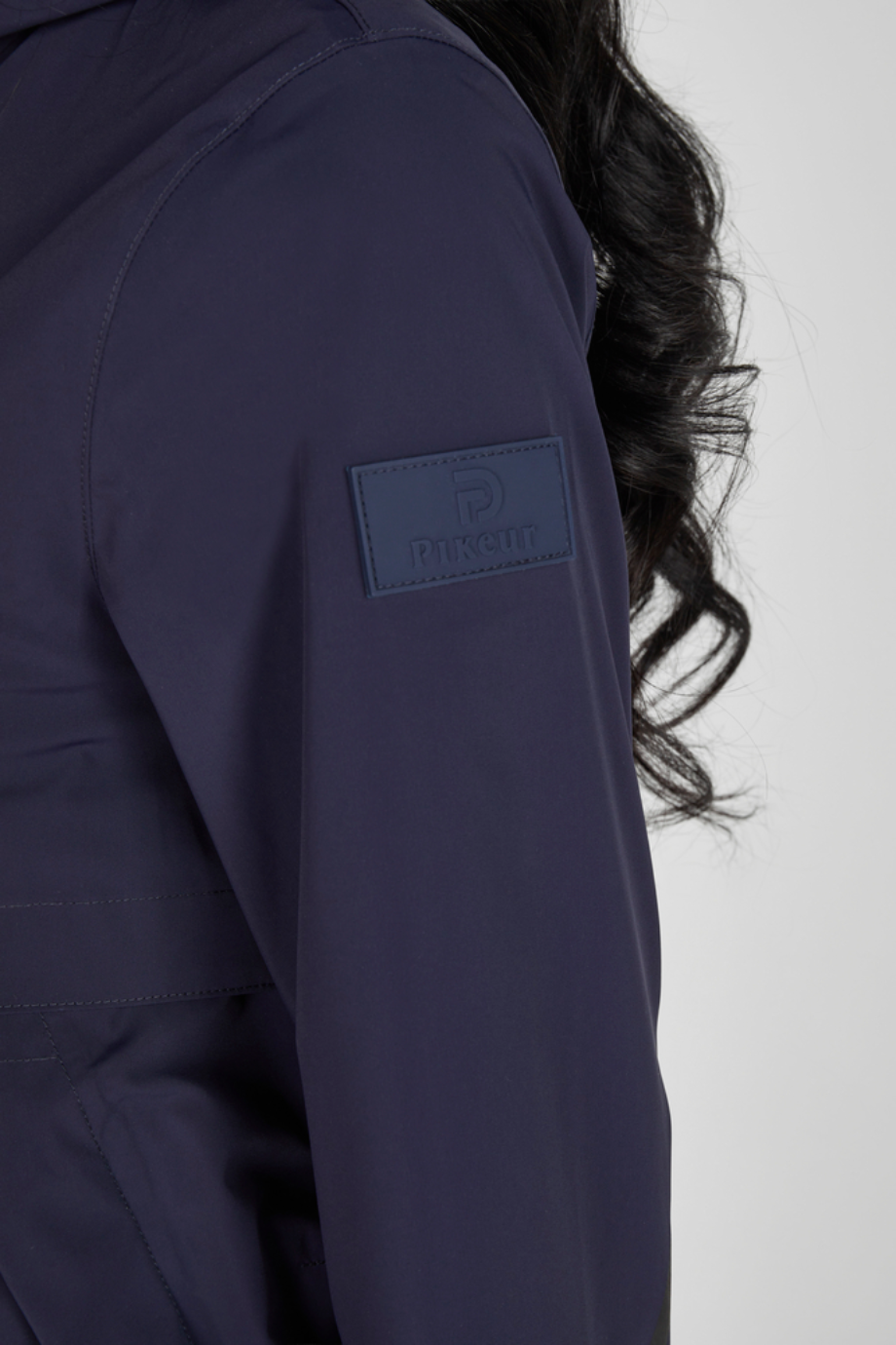 Pikeur Rainjacket 1024 Kapüşonlu Su Geçirmez Kadın Yağmurluk Lacivert