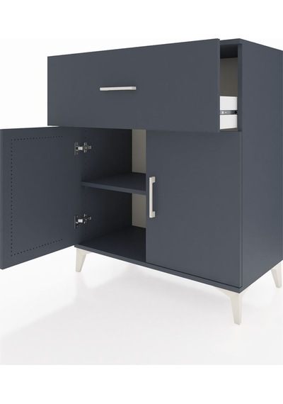 Hyperion Şifonyer Tek Raflı Tek Çekmeceli 2 Kapaklı 88x44x106 Antrasit-antrasit Antrasit Hyperion Şifonyer Tek Raflı Tek Çekmeceli 2 Kapaklı 88x44x106 Antrasit-antrasit Antrasit