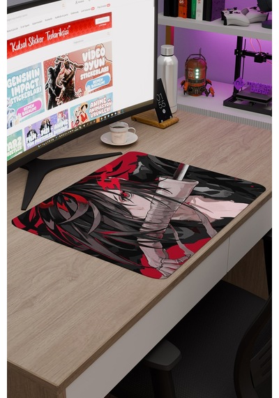 Dororo Anime V4 - 48x40 Xl Gaming Kauçuk Kaymaz Taban Mouse Pad Fare Altlığı
