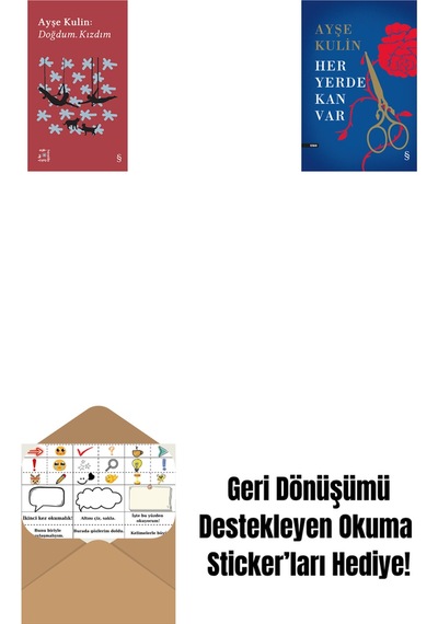 Everest Açıkhava 19 - Doğdum. Kızdım + Her Yerde Kan Var Ciltli + Okuma Sticker'ları