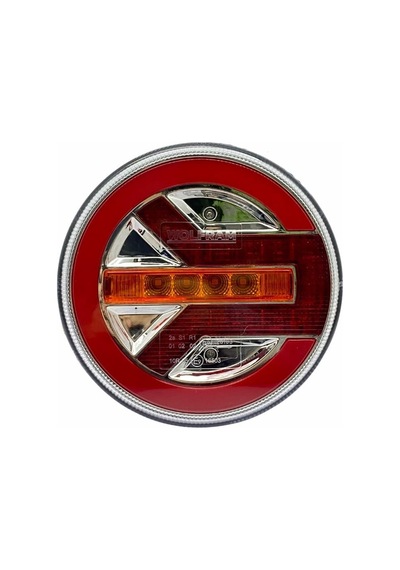 Wolfram 12v-24v Stop Lambası Yuvarlak Neon Ledli-kayar Sinyalli 3 Fonksiyonlu 140 35 Mm E9 Sağ