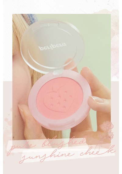 Pastel Tonlarda Sebum Dengeleyici Toz Allık Perıpera Pure Blushed Sunshine Cheek 26 Fluffy Berry 26 Fluffy Berry