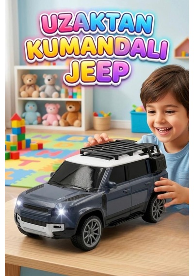 Şarjlı Kumandalı Jeep Oyuncak Araba Çok Renkli