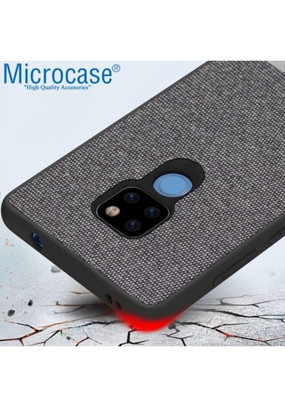 Microcase Huawei Mate 20 Fabrik Serisi Kumas & Deri Desen Kilif 391917841