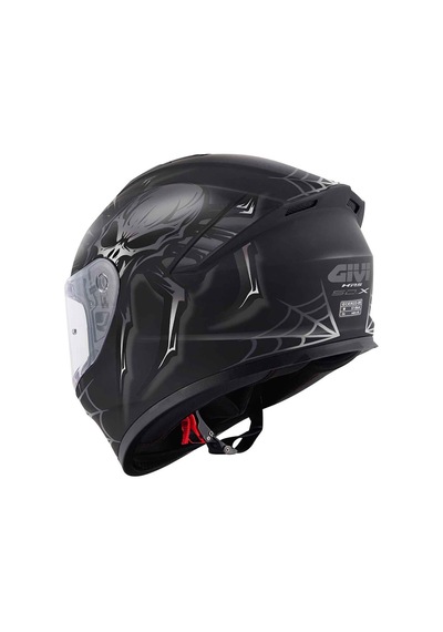 Givi 50.x Arachno Kapalı Kask Mat Siyah - Kırmızı