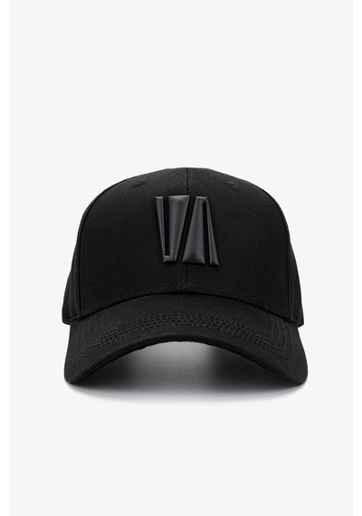 Valmenti Unisex Tekstil Beyzbol Şapka 1139 Ec4006 Spk Y25 Black Logo Siyah