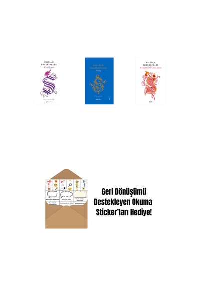 Kral Lear + Fırtına Ciltli + Bir Yazdönümü Gecesi Rüyası + Okuma Sticker'ları