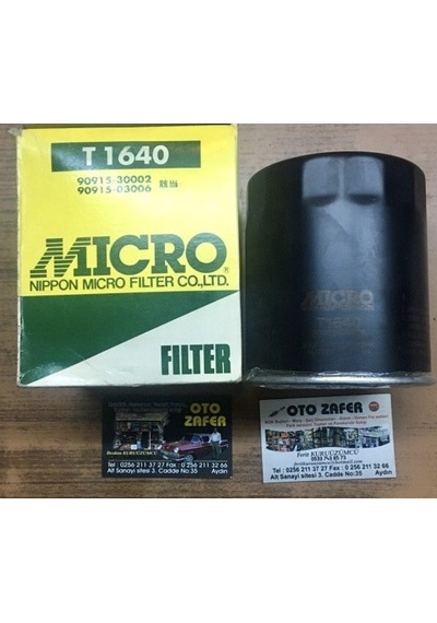 Mıcro T1640 90915-30002-03006 Yağ Filtresi Toyota Uyumlu Hılux Hiace