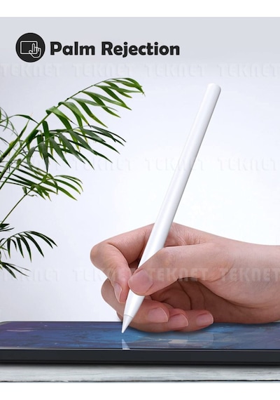 Apple Uyumlu iPad  Pro 12.9 4. Nesil 2020 Active Stylus Özel Yazı / Çizim Kalemi Palm Rejection Dokunmatik Kalem