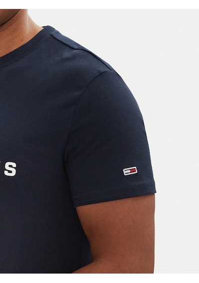 Tommy Hilfiger Tommy Hılfıger Erkek T-shırt Dm0dm20817-c1g Lacivert