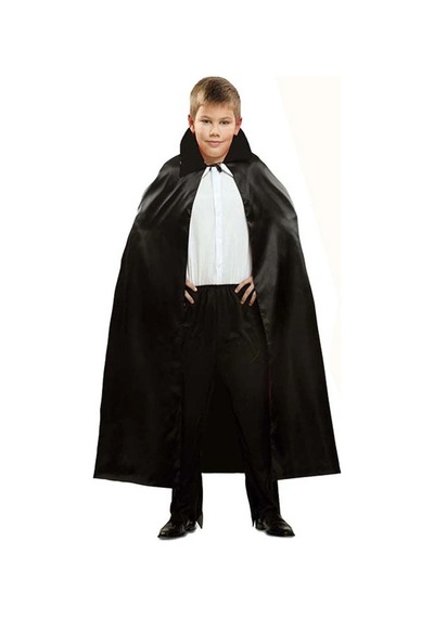Siyah Renk Yakalı Halloween Pelerini 90 Cm Çok Renkli
