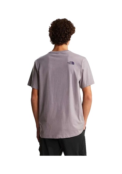 The North Face Mountain Line Regular Erkek Gri Outdoor T-shirt Nf0a8guxg7o1