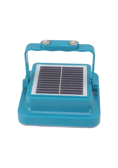 Hp-l02 Solar Taşınabilir Led Kamp Lambası 60w 60 Led Usb Şarjlı Powerbank Özellikli Su Geçirmez Flaşhör 4 Mod Açık Mavi