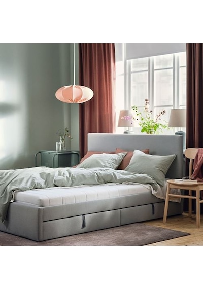 Ikea Åfjäll Tek Kişilik Yatak, Beyaz, 80x200 Cm