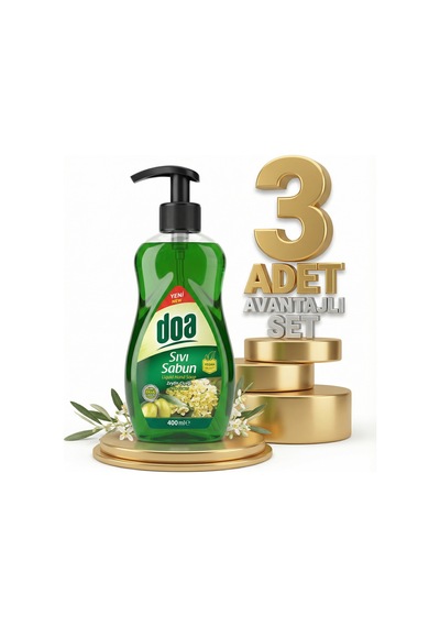 Doa Sıvı El Sabunu Zeytin Çiçeği 3x400 Ml