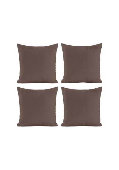 Tr Soho Kumaş Dekoratif Kırlent Yastık Kılıfı - 42 X 42 Cm 4, Kahverengi Genel