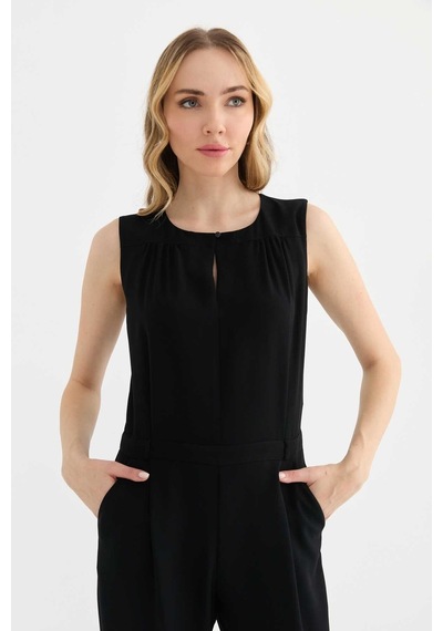 Selen Kadın Tulum 25ysl7637 Siyah
